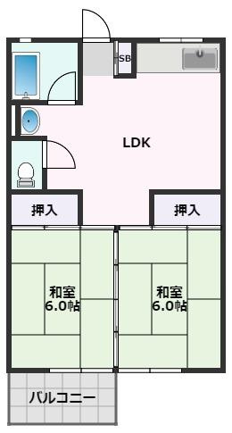 【間取り】 | 旭第1マンション