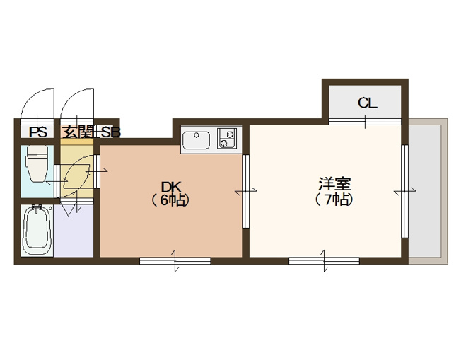 【間取り】 | サンコスモ岸里