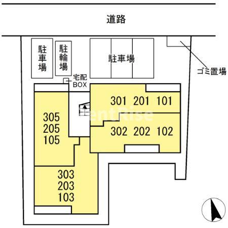 ルトンクレールの区画図