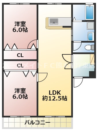 ＣｏＣｏアビタシオンの間取り