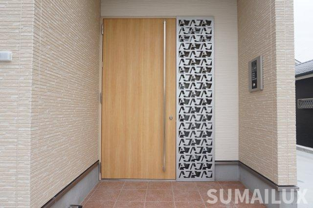 熊本市中央区本山４丁目のアパートのエントランス