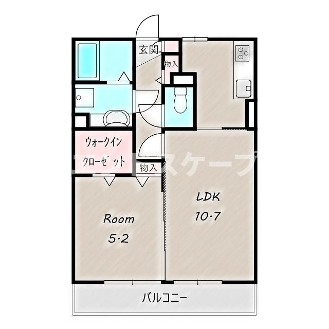 エメラルドグリーンの間取り|高崎、前橋、伊勢崎エリアのお部屋探しはエンドスケープまで！お客様の理想お聞かせ下さい♪