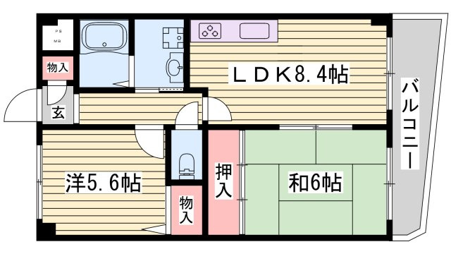 中西駅前ビルの間取り