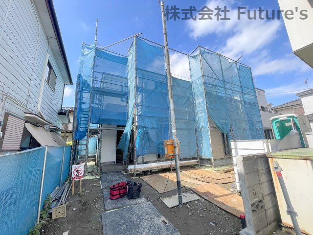 吉川市高久1丁目　新築戸建　全1棟の外観|現地の写真になります。