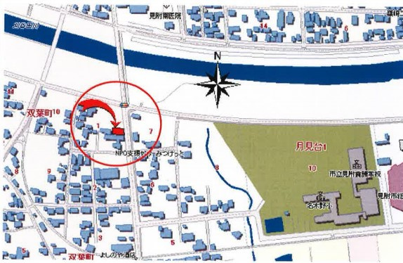 見附市双葉町1-14　売土地の地図