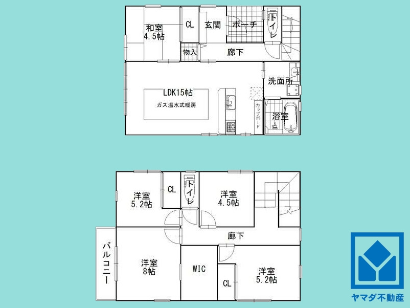 伏見区淀下津町の間取り