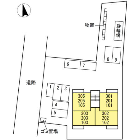 カナル グランデ 十日町の区画図