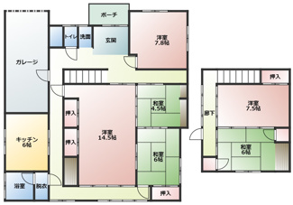 【間取り】 | 吉島二丁目貸家
