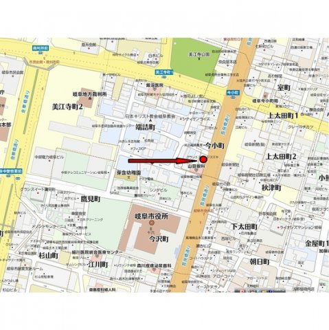 岐阜市今小町の事務所の外観