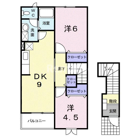 ドゥーメゾンＮの間取り|間取図