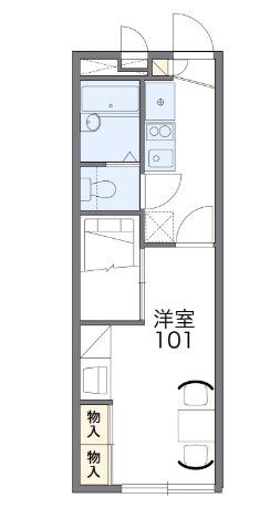 レオパレスイクシードⅡの間取り|画像2