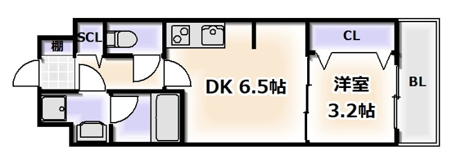 【間取り】 | スプランディッド難波SOUTH