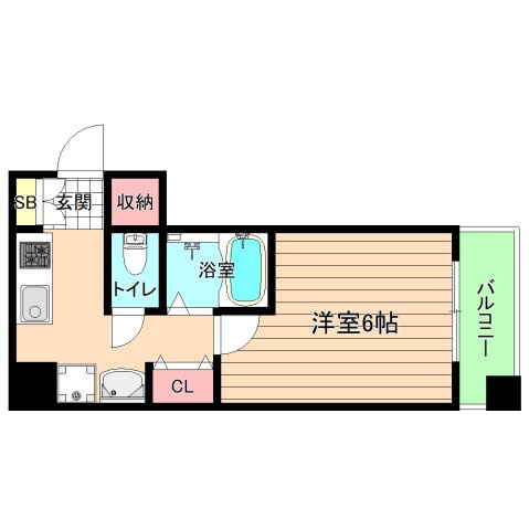 大阪市城東区野江２丁目の賃貸マンションの間取り