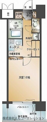 【間取り】 | エンクレスト天神Ⅱ