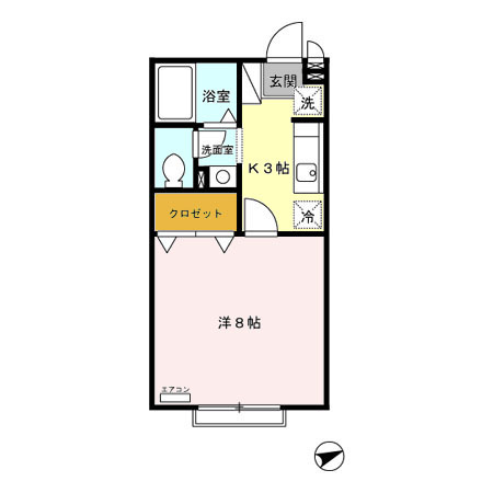 クレールⅢの間取り