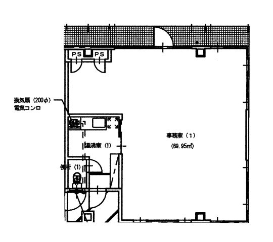 エピナール1F事務所の間取り
