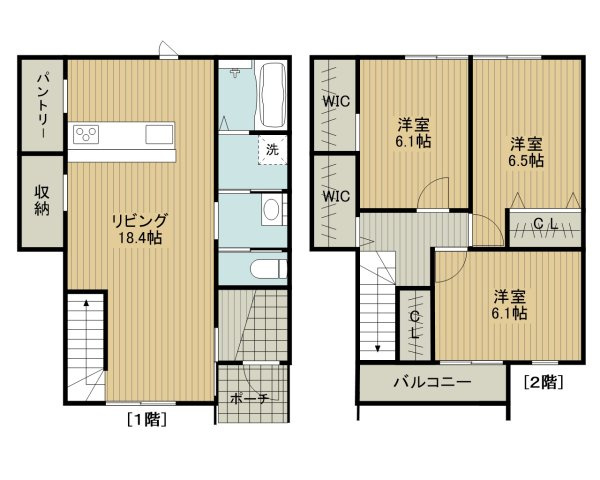 CASITA山町の間取り