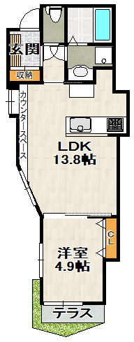中山荘園LOHAUSⅡの間取り