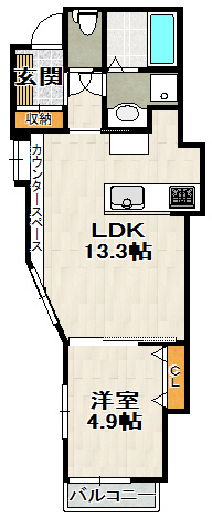 中山荘園LOHAUSⅡの間取り