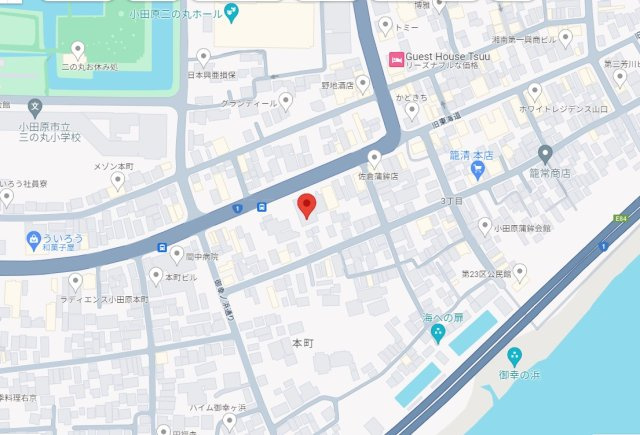 ヴェルディーク小田原城址公園の地図