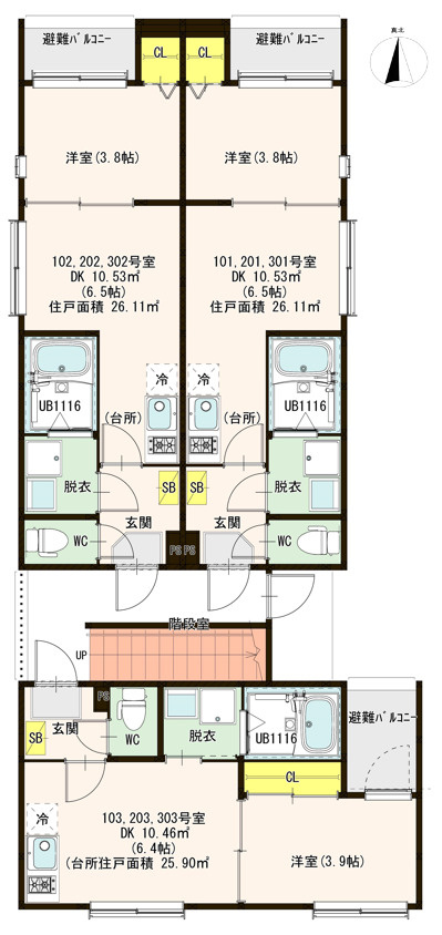 VILLA ASUKAの間取り