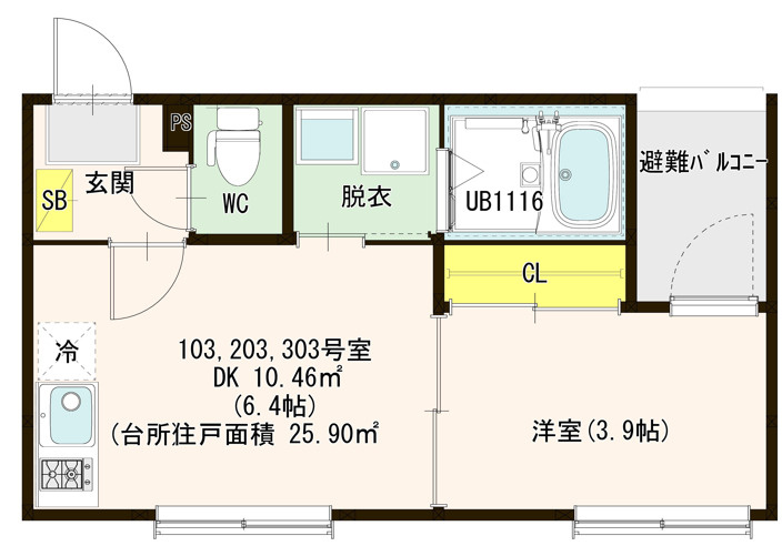VILLA ASUKAの間取り