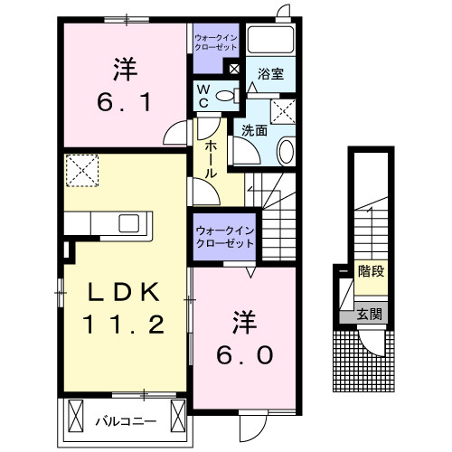 エスポワールⅠの間取り|間取図