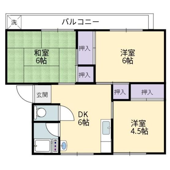 【間取り】 | コーポ桧山