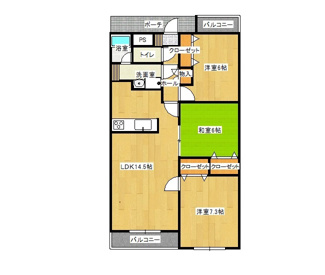 【間取り】 | ロイヤルプレステージ本町