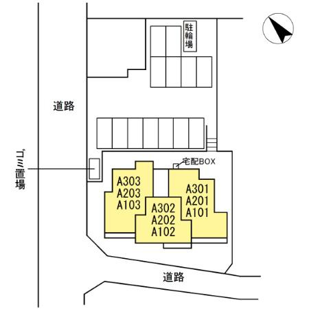 ラティペースの駐車場