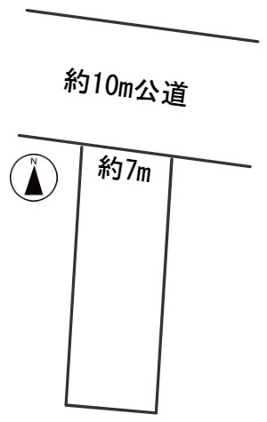 ５６２９５　岐阜市本荘西土地の区画図