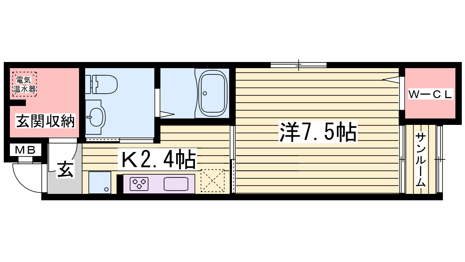 ワイズ　オブリガートの間取り