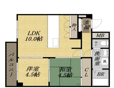 【間取り】 | 曽根南ハイツ