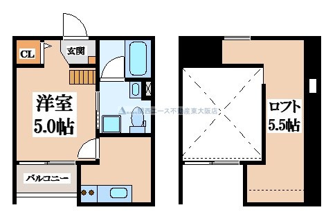 【間取り】 | クロスレジデンス布施