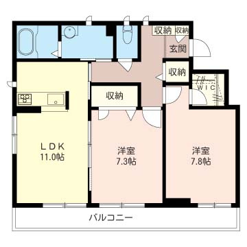 リバーパークかわせみの間取り