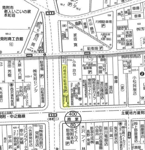 本町1丁目貸事務所の地図