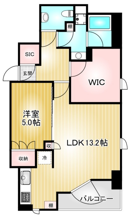 プラウドタワー名駅南|名古屋市の賃貸ならMy賃貸の間取り|プラウドタワー名駅南
