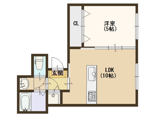 【間取り】 | パールハイツ岸里