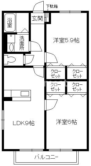 フェリーチェ尾上の間取り