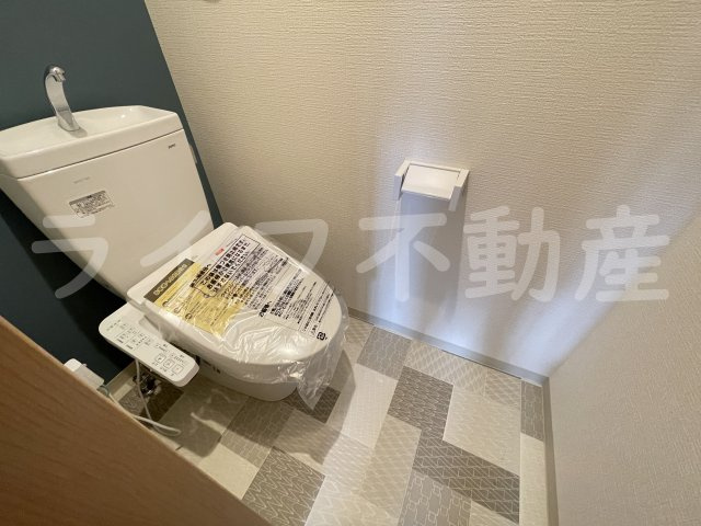 F＋style大蓮東1号館のトイレ|ゆったりとした空間のトイレです
