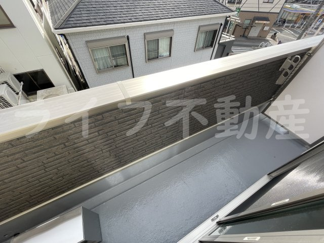 F＋style大蓮東1号館のバルコニー|広々としたバルコニーです