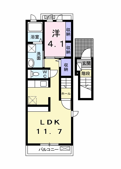 ｌａｎｅ（レーン）下小路の間取り