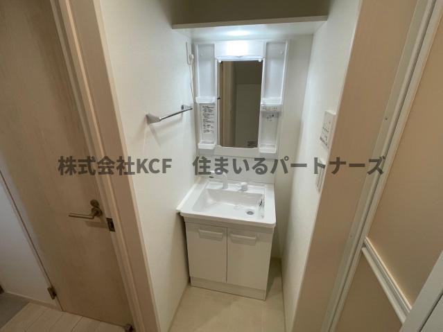 久留米市津福本町のアパートの洗面所