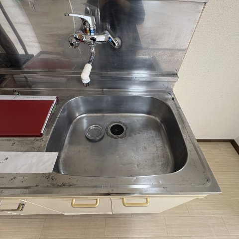 ハイツラポートBの洗面所