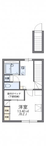 【間取り】 | レオパレスコンフォート山手Ａ
