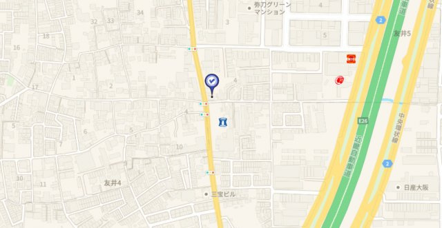エストコートの地図