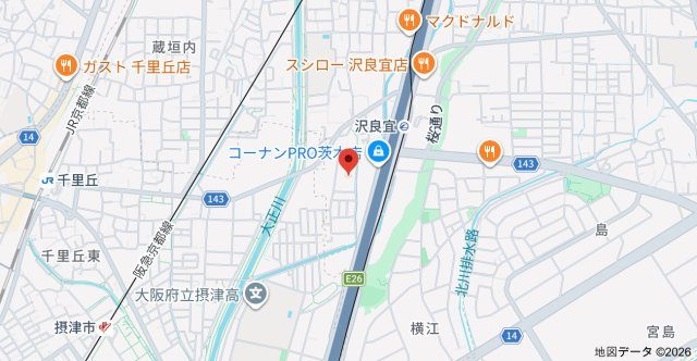 グローバルサイト茨木の地図