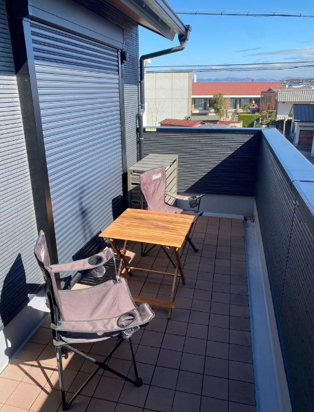 納所町のバルコニー