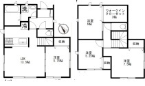上尾市平塚　中古戸建の間取り