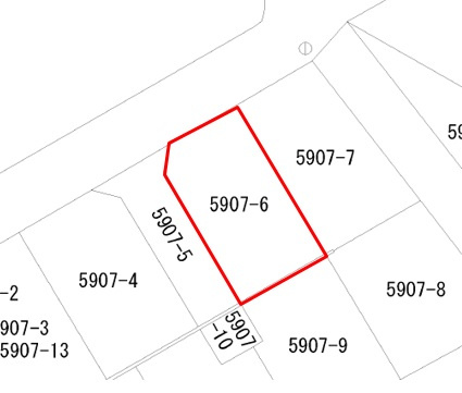西ノ浜2売地の区画図